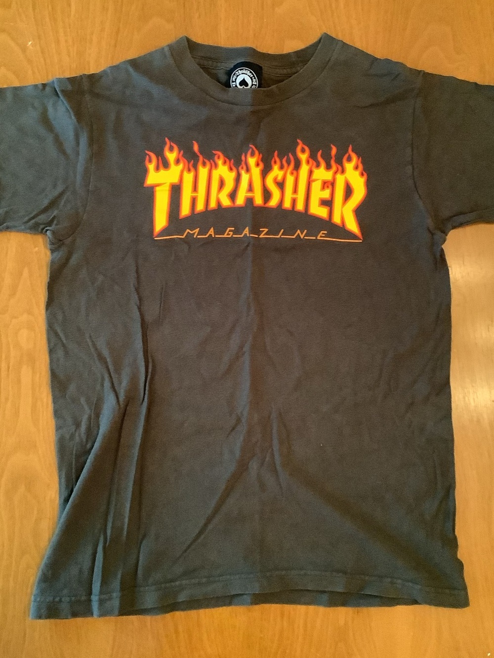 Thrasher Flame Logo Men's T-Shirt - Black